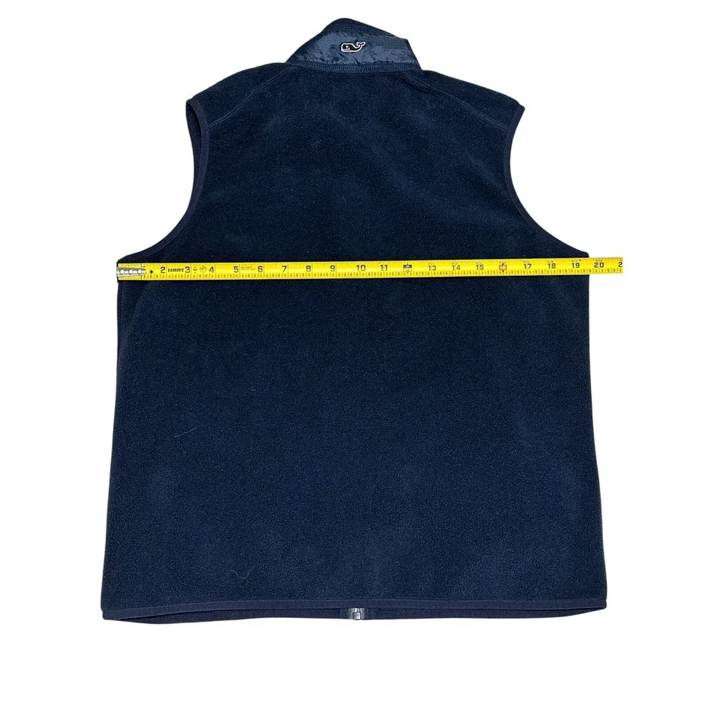 Vineyard Vines By Shep & Ian Navy Blue Boy's Fleece Vest Size L (16) RN 134578